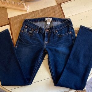 PRVCY Dark Blue low rise Straight leg Jeans Size 28